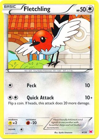 Fletchling (4/30) [XY : Kit d'entraînement 2 - Latias] 