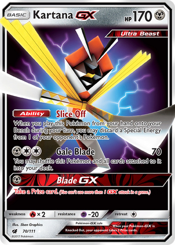 Kartana GX (70/111) [Soleil et Lune : Invasion Pourpre] 