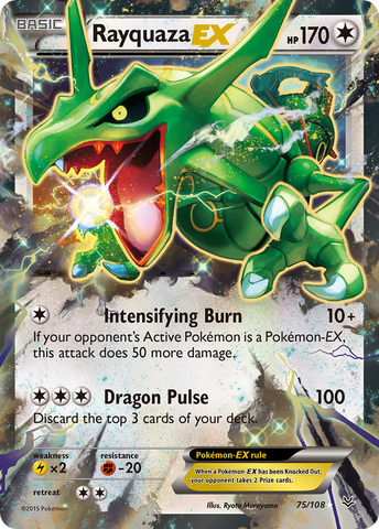 Rayquaza EX (75/108) [XY : Ciel rugissant] 