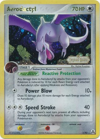 Aerodactyl (1/92) (Estampillé) [EX : Legend Maker] 