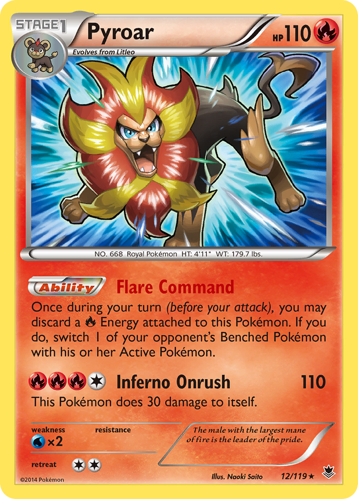 Pyroar (12/119) [XY : Forces fantômes] 