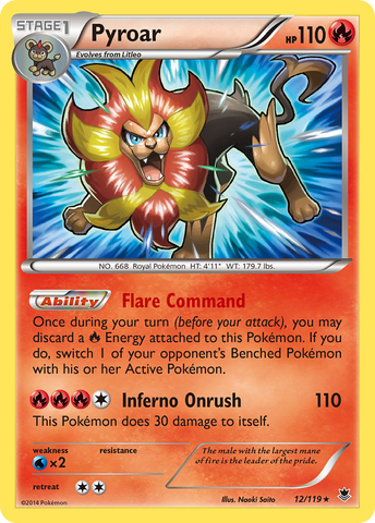 Pyroar (12/119) [XY : Forces fantômes] 