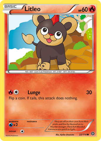 Litleo (22/114) [XY: Steam Siege]