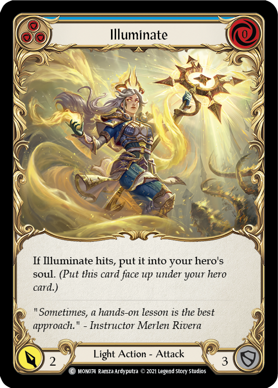 Illuminate (Bleu) [MON074-RF] (Monarch) 1ère édition Rainbow Foil 