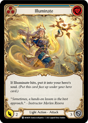 Illuminate (Bleu) [MON074-RF] (Monarch) 1ère édition Rainbow Foil 