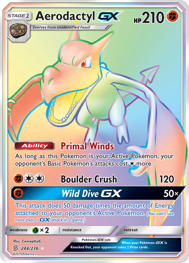 Aerodactyl GX (244/236) [Soleil et Lune : Esprits unifiés] 