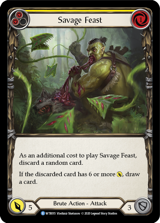 Savage Feast (Jaune) [U-WTR015] (Bienvenue chez Rathe Unlimited) Rainbow Foil illimité 