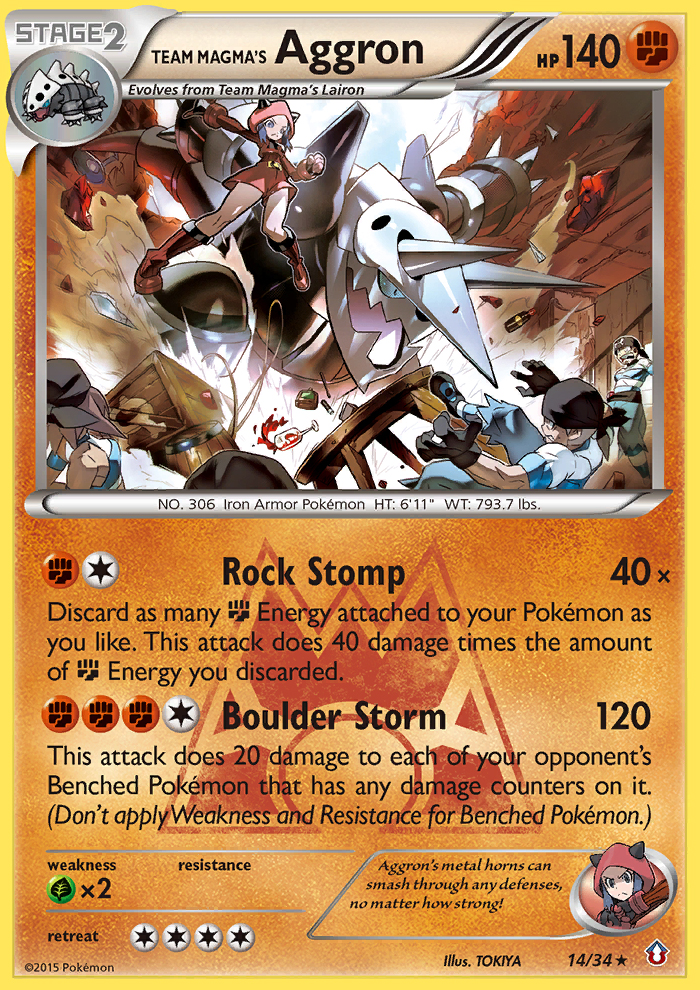 Aggron de Team Magma (14/34) [XY : Double Crise] 