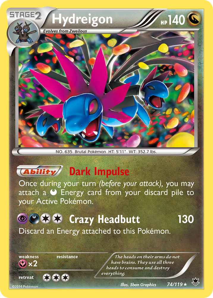 Hydreigon (74/119) [XY : Forces fantômes] 