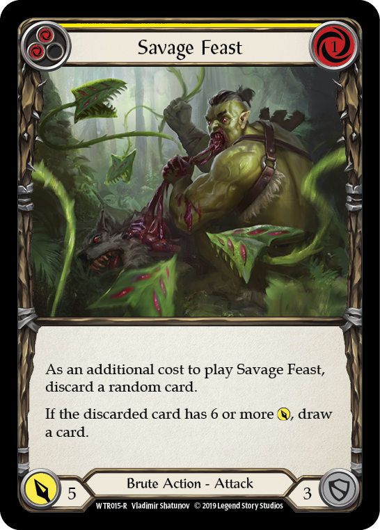 Savage Feast (Jaune) [WTR015-R] (Bienvenue à Rathe) Alpha Print Normal 