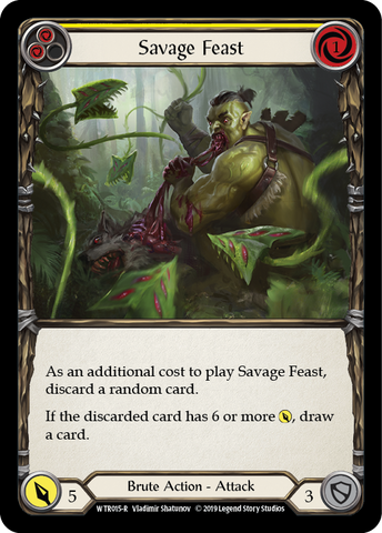 Savage Feast (Jaune) [WTR015-R] (Bienvenue à Rathe) Alpha Print Normal 