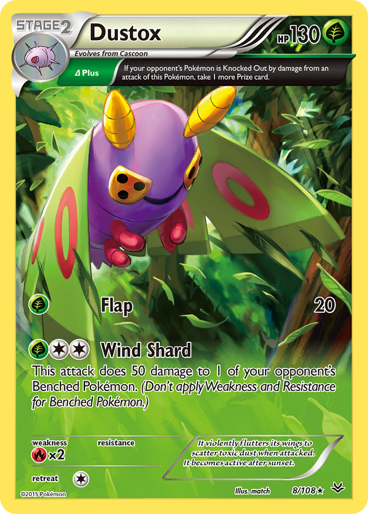 Dustox (8/108) [XY : Ciel rugissant] 