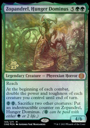 Zopandrel, Hunger Dominus [Phyrexia : All Will Be One Promos Avant-première] 