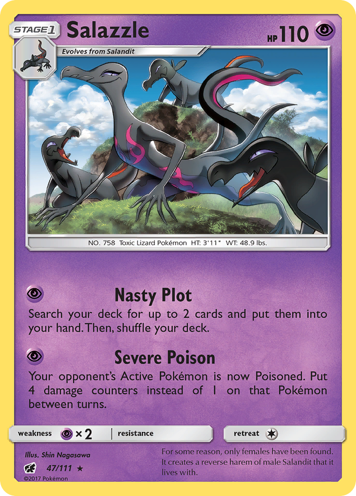 Salazzle (47/111) [Soleil et Lune : Invasion pourpre] 