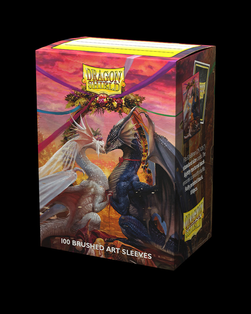 Dragon Shield: Standard 100ct Brushed Art Sleeves - Valentine Dragons (2023)