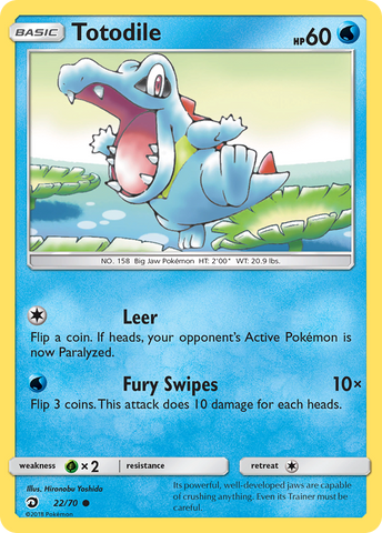 Totodile (22/70) [Soleil et Lune : Majesté du Dragon] 