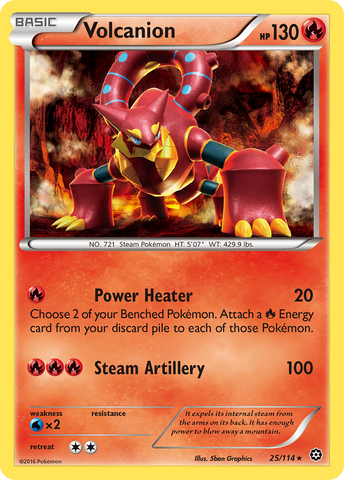 Volcanion (25/114) [XY : Siège à vapeur] 