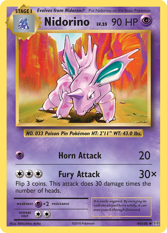 Nidorino (44/108) [XY : Évolutions] 