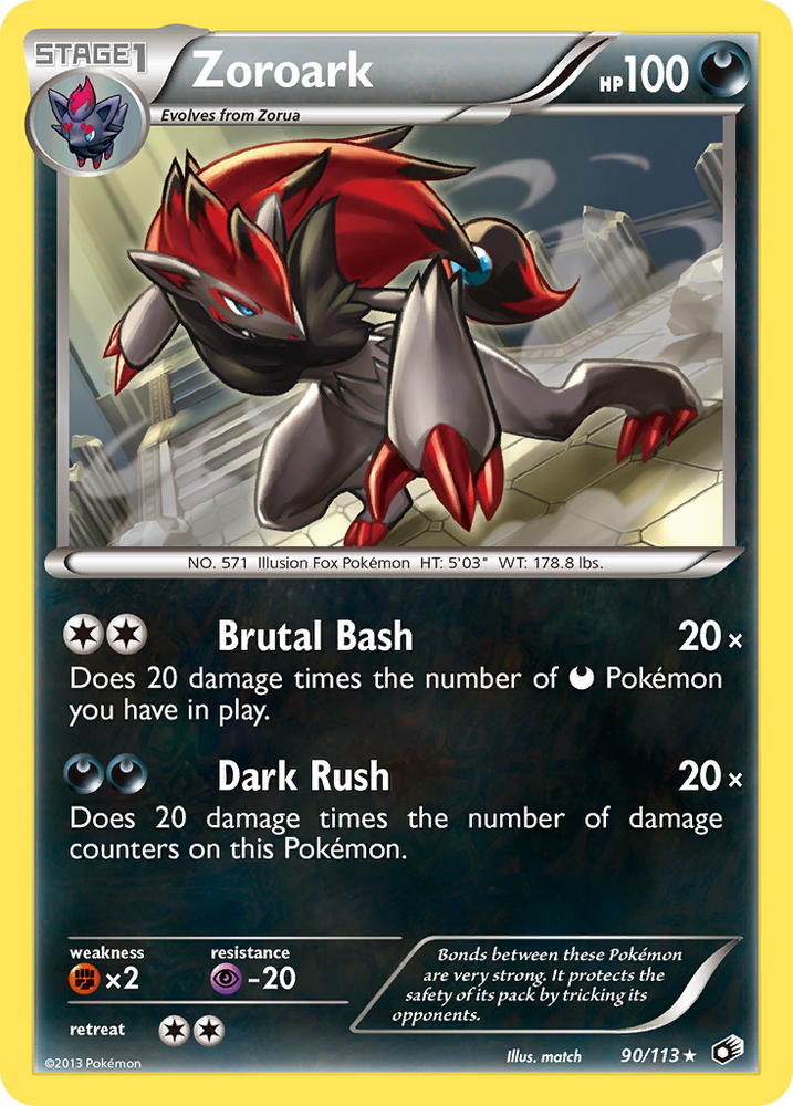 Zoroark (90/113) [Noir et blanc : trésors légendaires] 