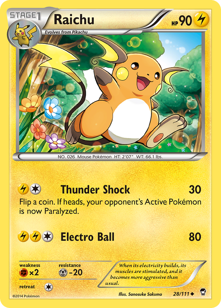 Raichu (28/111) [XY : Poings furieux] 