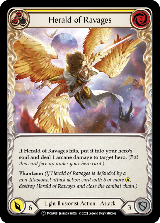 Herald of Ravages (Jaune) [U-MON018] (Monarch Unlimited) Illimité Normal 