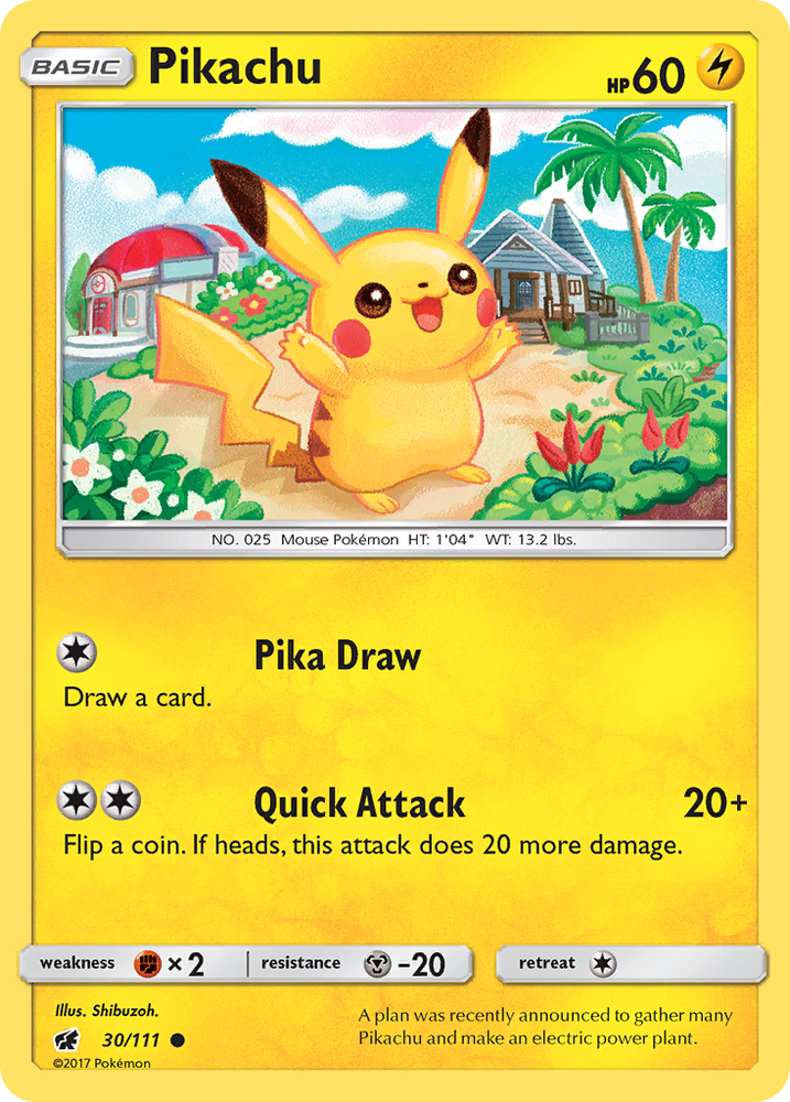 Pikachu (30/111) [Soleil et Lune : Invasion Pourpre] 