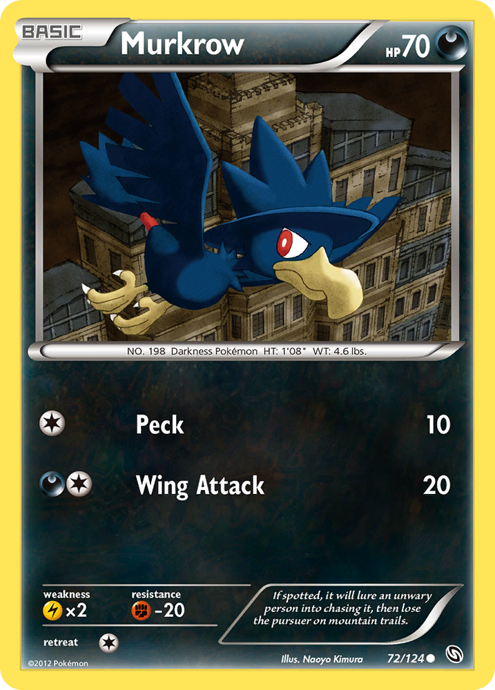 Murkrow (72/124) [Noir et Blanc : Dragons Exaltés] 