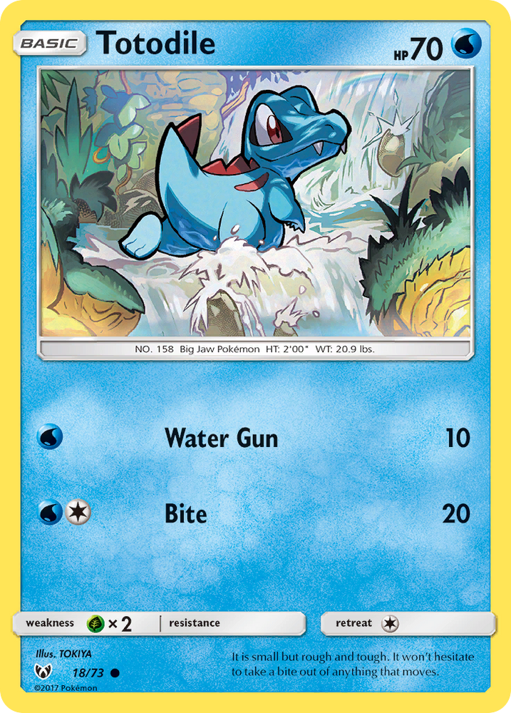 Totodile (18/73) [Soleil et Lune : Légendes brillantes] 