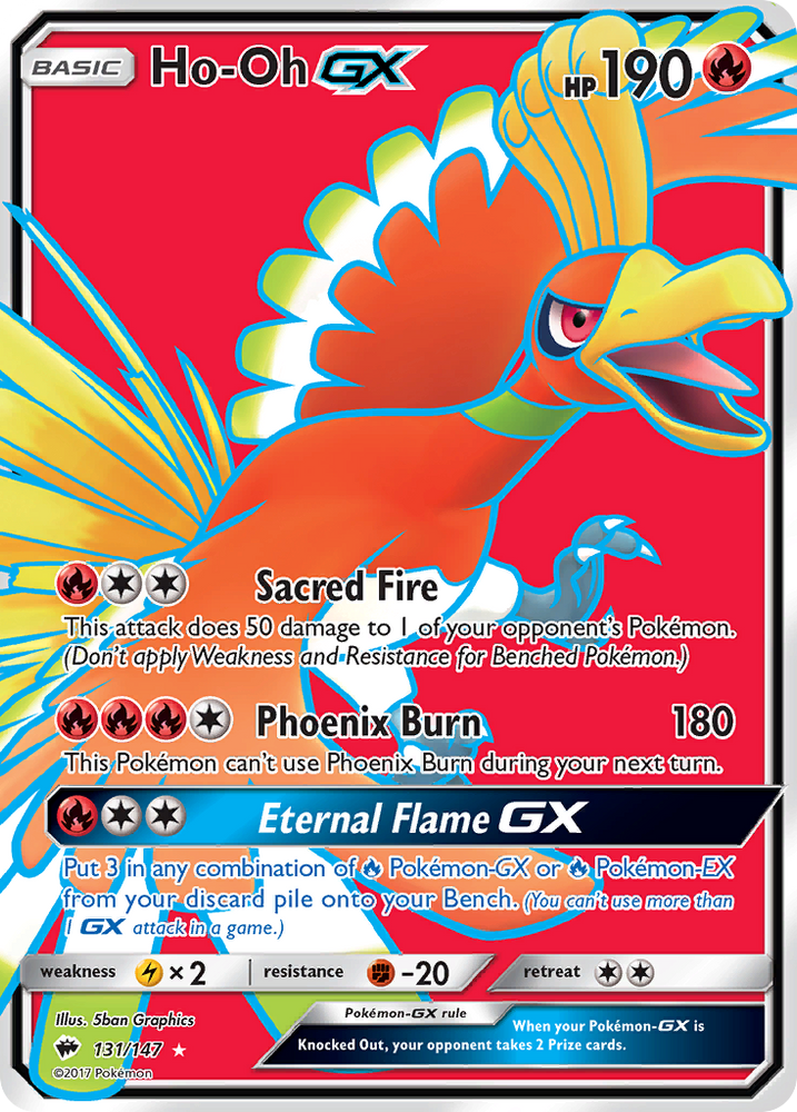 Ho-Oh GX (131/147) [Soleil et Lune : Ombres brûlantes] 