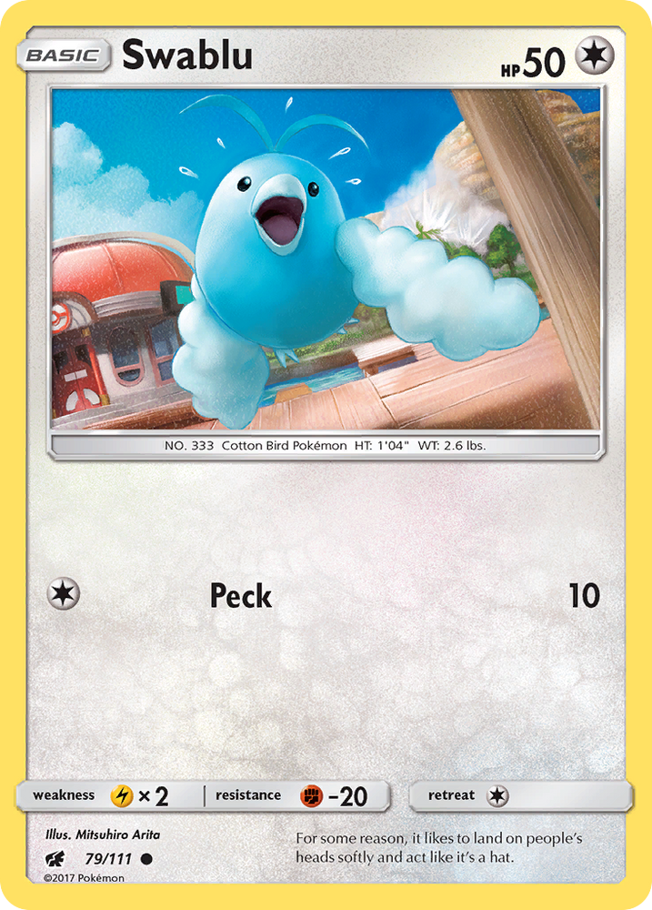 Swablu (79/111) [Soleil et Lune : Invasion pourpre] 