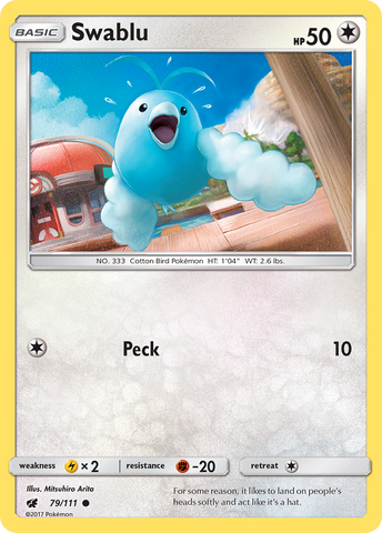 Swablu (79/111) [Soleil et Lune : Invasion pourpre] 