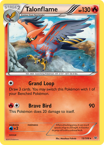 Talonflame (15/108) [XY : Ciel rugissant] 