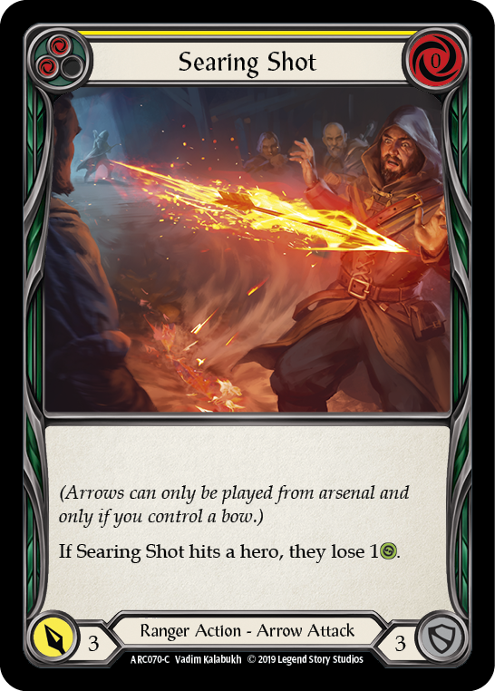 Searing Shot (Jaune) [ARC070-C] (Arcane Rising) 1ère édition Rainbow Foil 