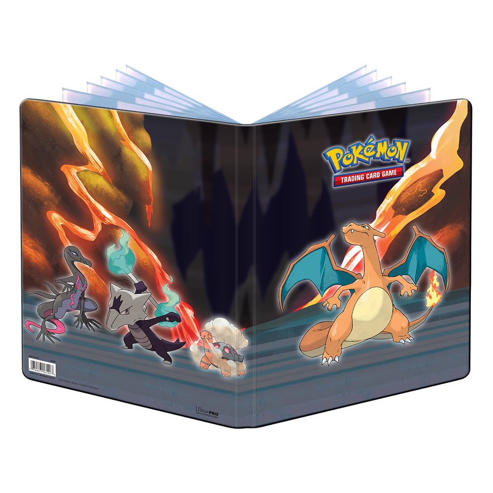 Ultra PRO : Portefeuille 9 poches - Pokémon (Charizard, Salazzle, Torkoal et Alolan Marowak) 