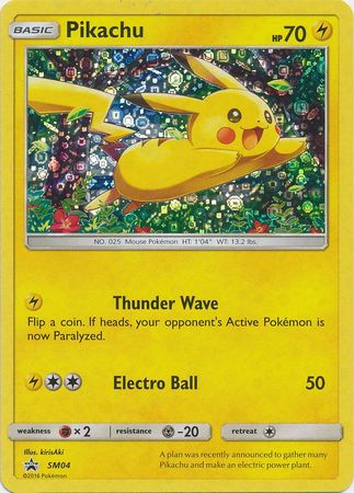 Pikachu (SM04) (Promo General Mills) [Soleil et Lune : Promos Black Star] 