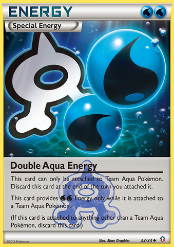 Double Aqua Energy (33/34) [XY : Double Crise] 