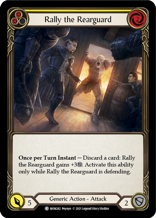 Rally the Rearguard (Jaune) [MON282-RF] (Monarch) 1ère édition Rainbow Foil 