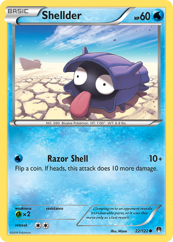 Shellder (22/122) [XY : BREAKpoint] 