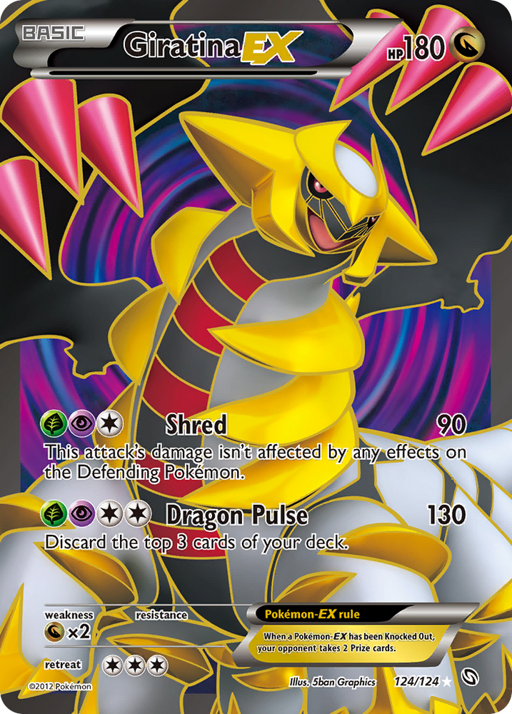 Giratina EX (124/124) [Noir et Blanc : Dragons Exaltés] 