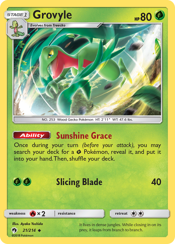 Grovyle (21/214) [Soleil et Lune : Tonnerre perdu] 