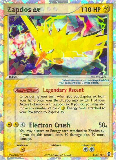 Zapdos ex (116/112) [EX : Rouge Feu et Vert Feuille] 