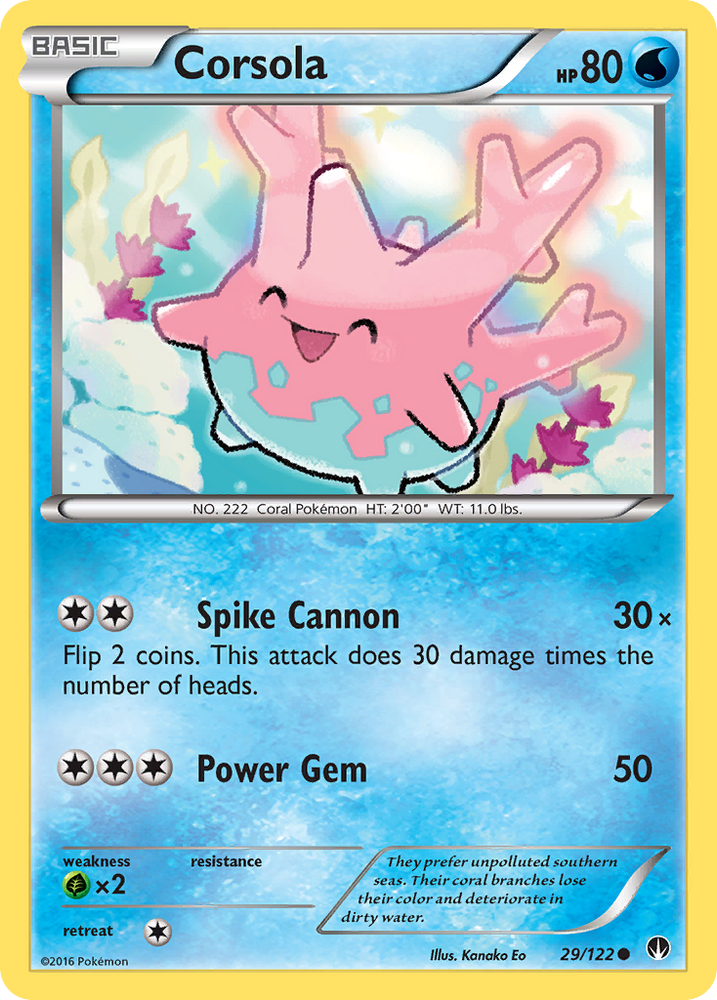 Corsola (29/122) [XY : point de rupture] 