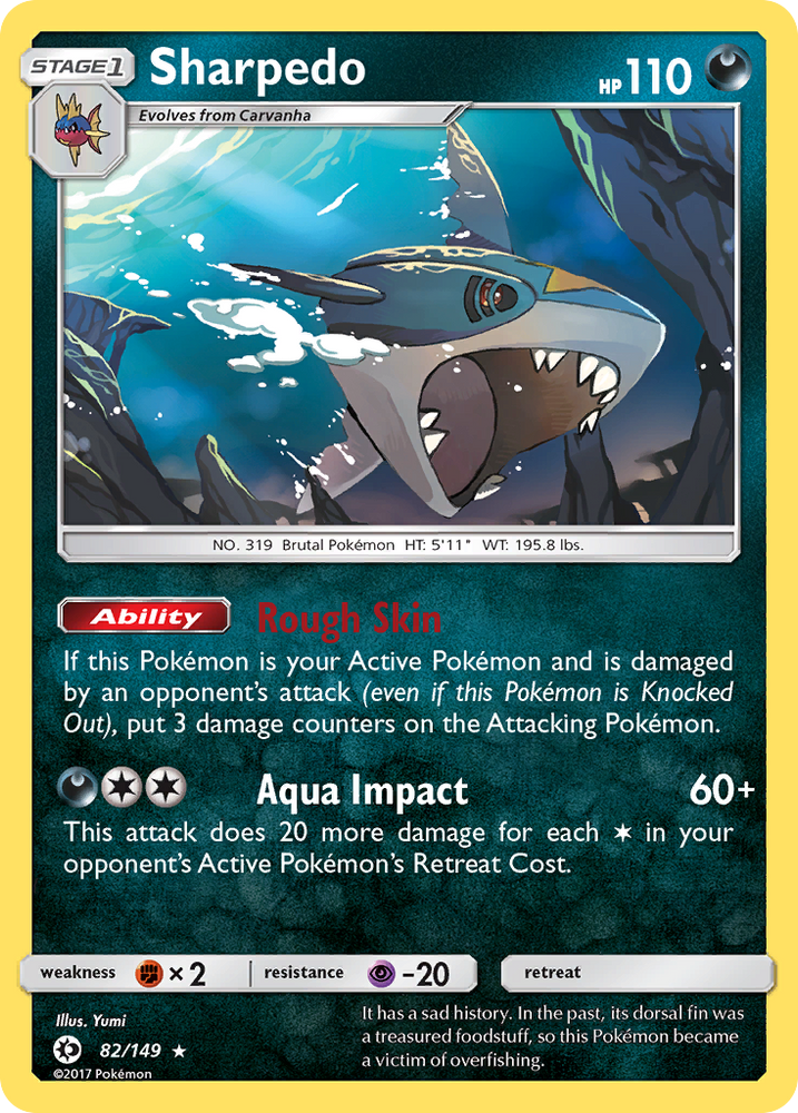 Sharpedo (82/149) [Soleil et Lune : ensemble de base] 