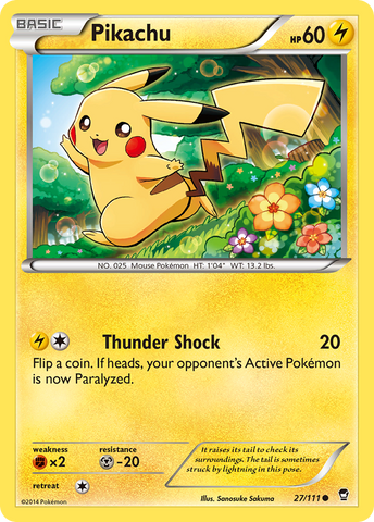 Pikachu (27/111) [XY : Poings furieux] 