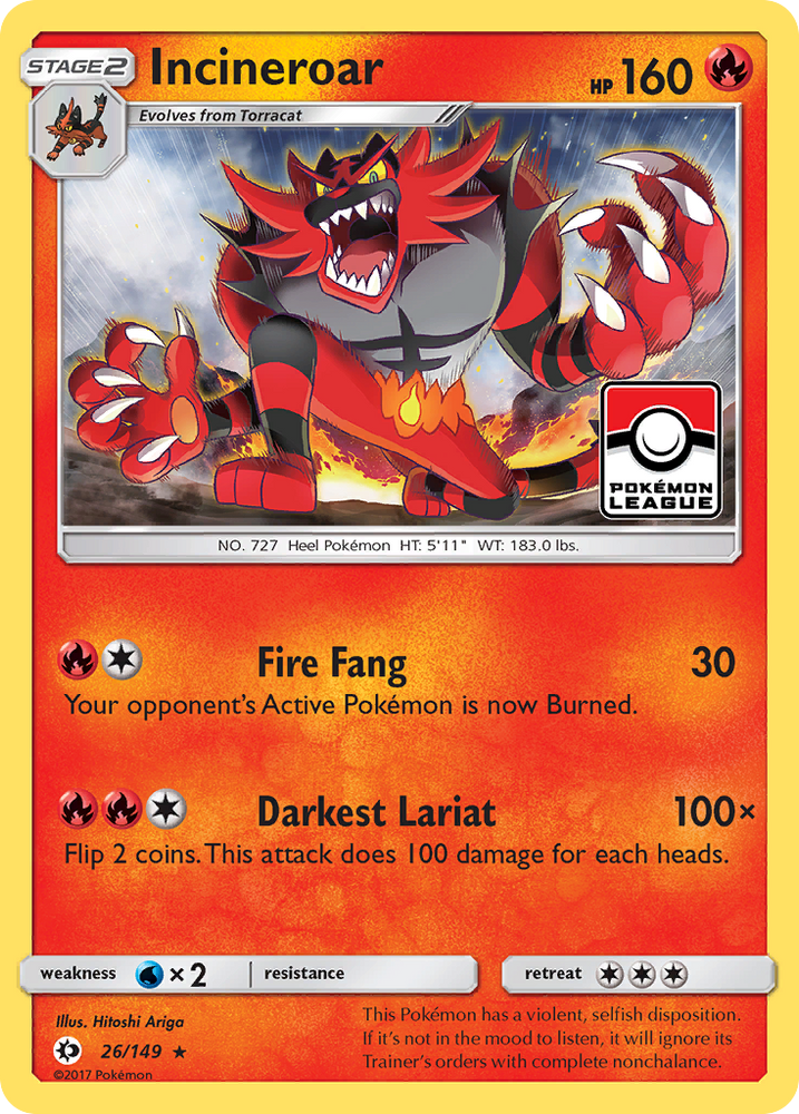 Incineroar (26/149) [Soleil et Lune : ensemble de base] 