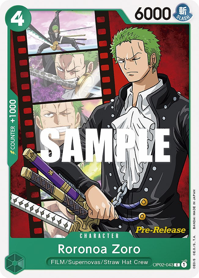 Roronoa Zoro [Cartes de pré-version de Paramount War] 