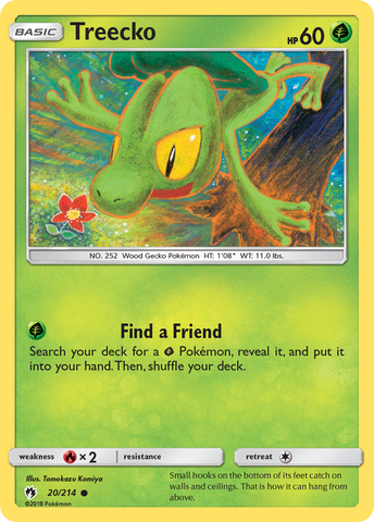 Treecko (20/214) [Soleil et Lune : Tonnerre perdu] 