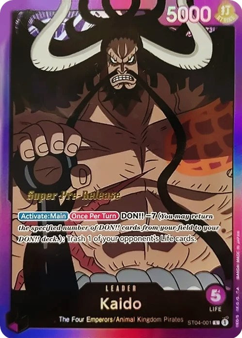 Kaido [Super Deck de Démarrage Pré-Release : Animal Kingdom Pirates] 