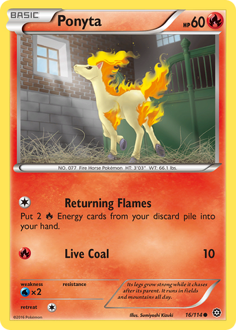 Ponyta (16/114) [XY : Siège à vapeur] 