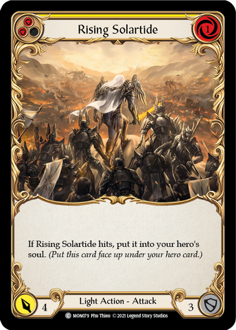 Rising Solartide (Jaune) [MON079-RF] (Monarch) 1ère édition Rainbow Foil 